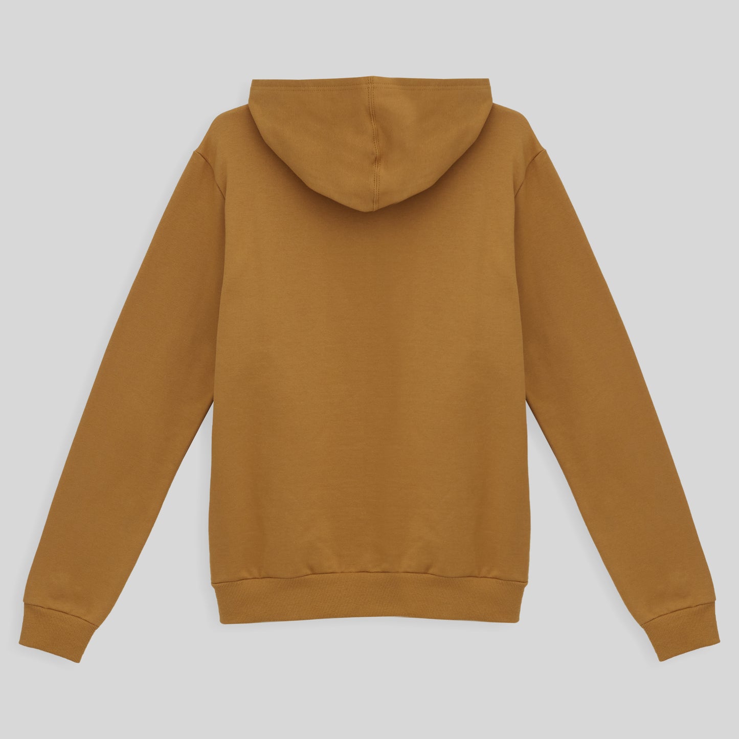 Blusão Moletom Flanelado Capuz Feminino - Ocre