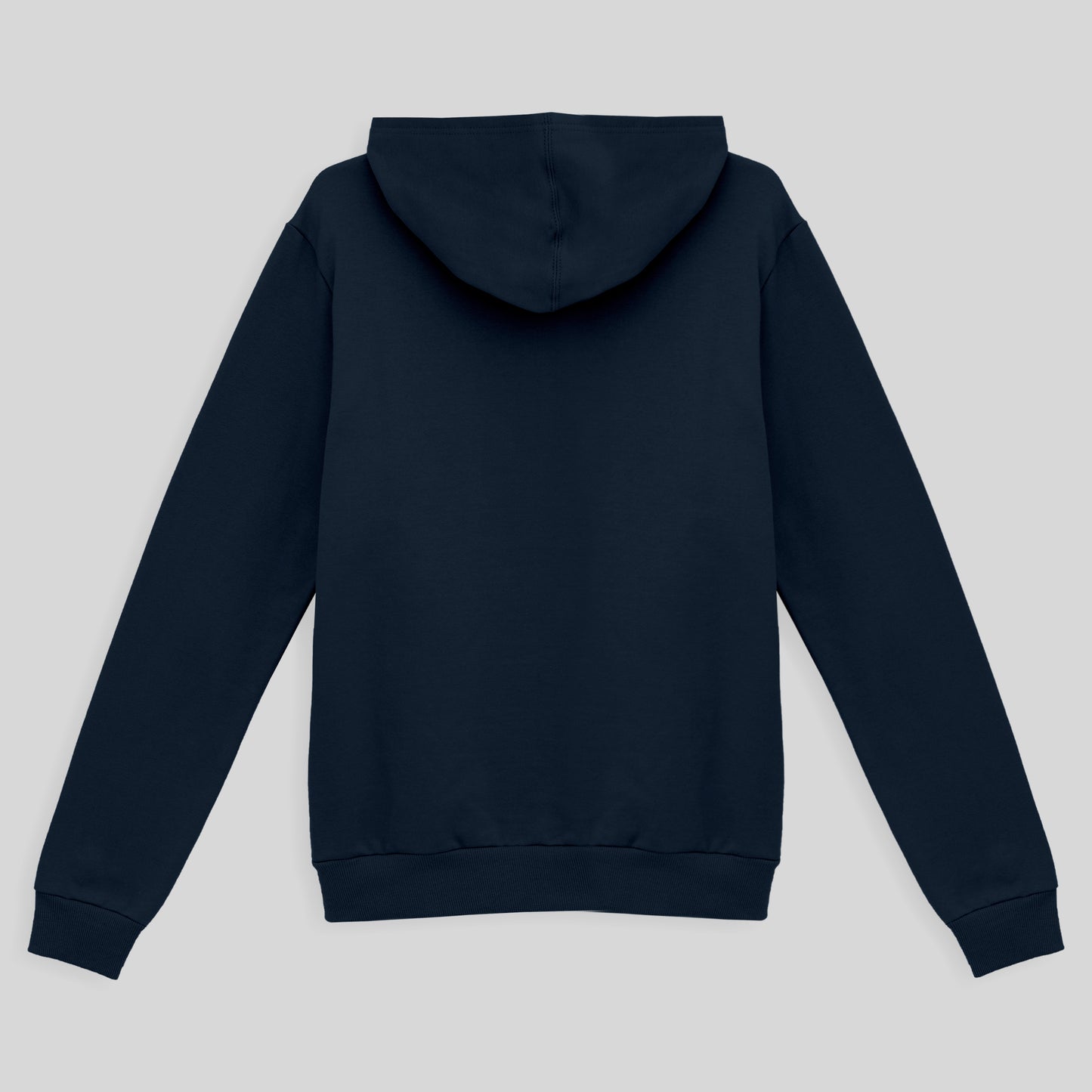Blusão Moletom Flanelado Capuz Feminino - Azul Marinho