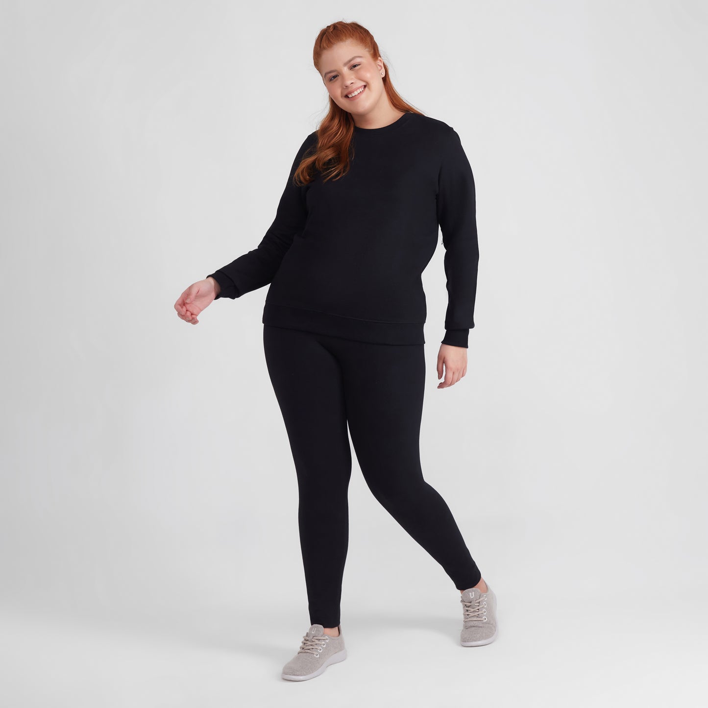 Blusão Moletom Flanelado Plus Feminino - Preto