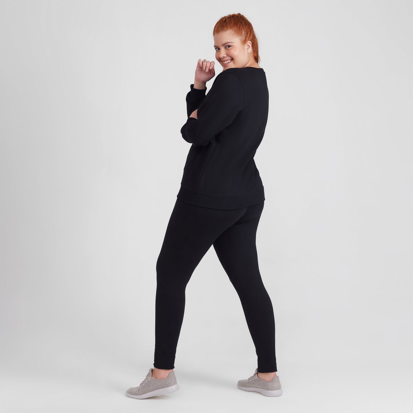 Blusão Moletom Flanelado Plus Feminino - Preto