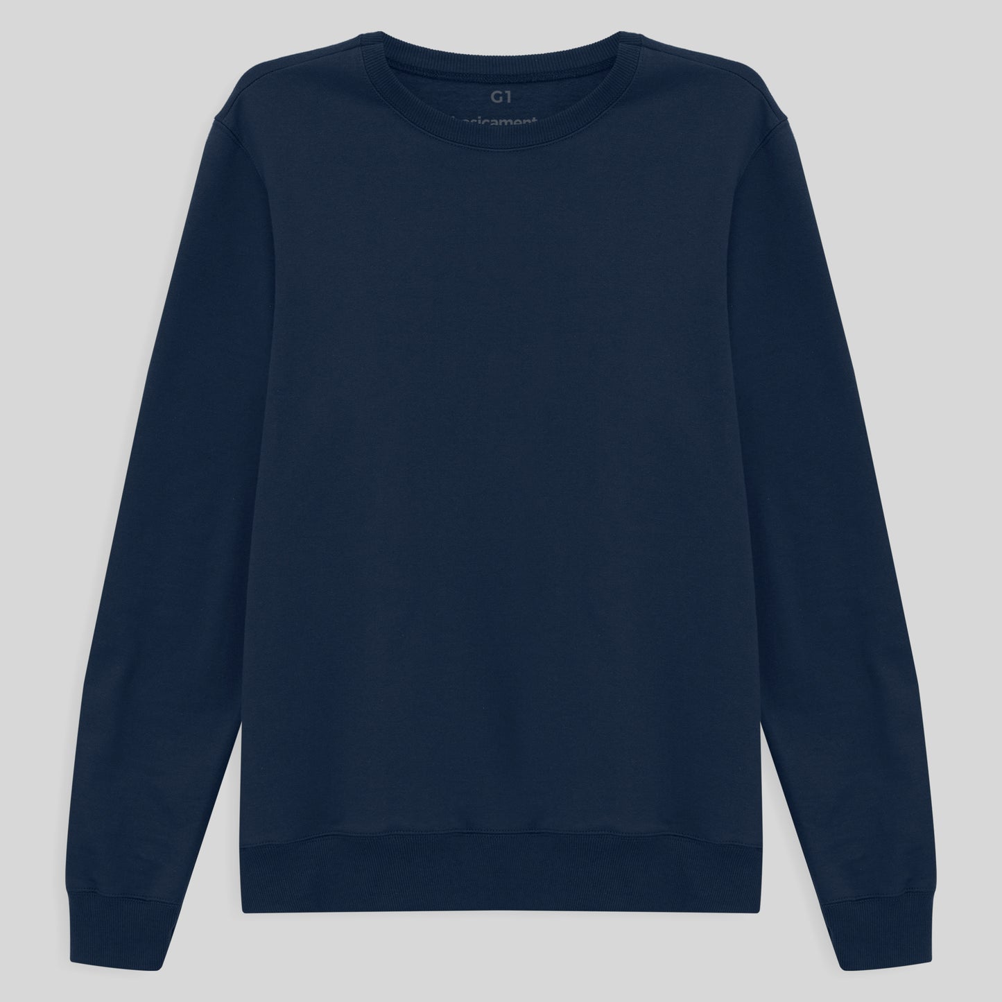 Blusão Moletom Flanelado Plus Feminino - Azul Marinho
