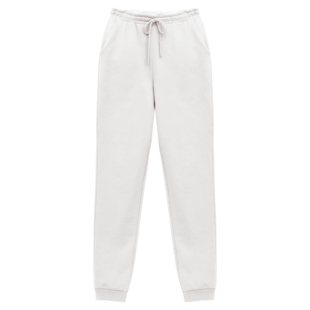 Calça Jogger Moletom Flanelado Feminina - Branco