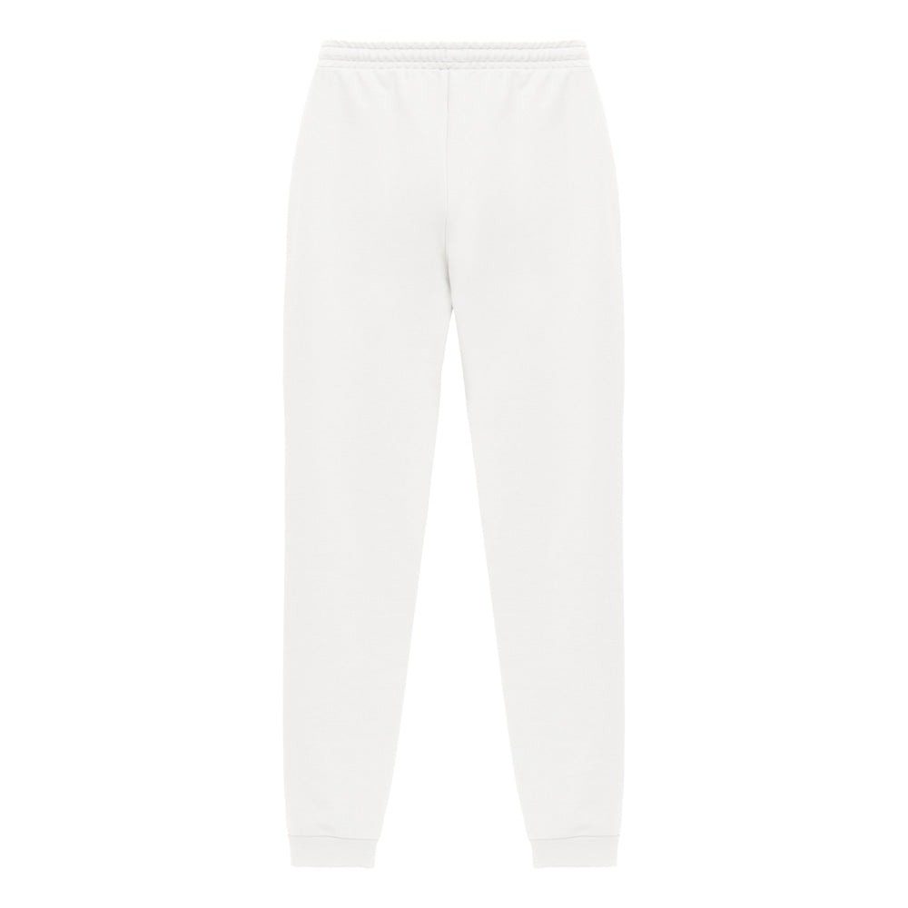 Calça Jogger Moletom Flanelado Feminina - Branco