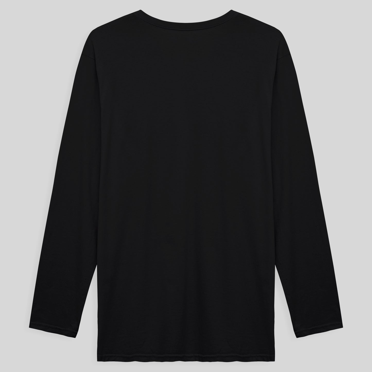 Camiseta Básica Manga Longa Plus Masculina - Preto