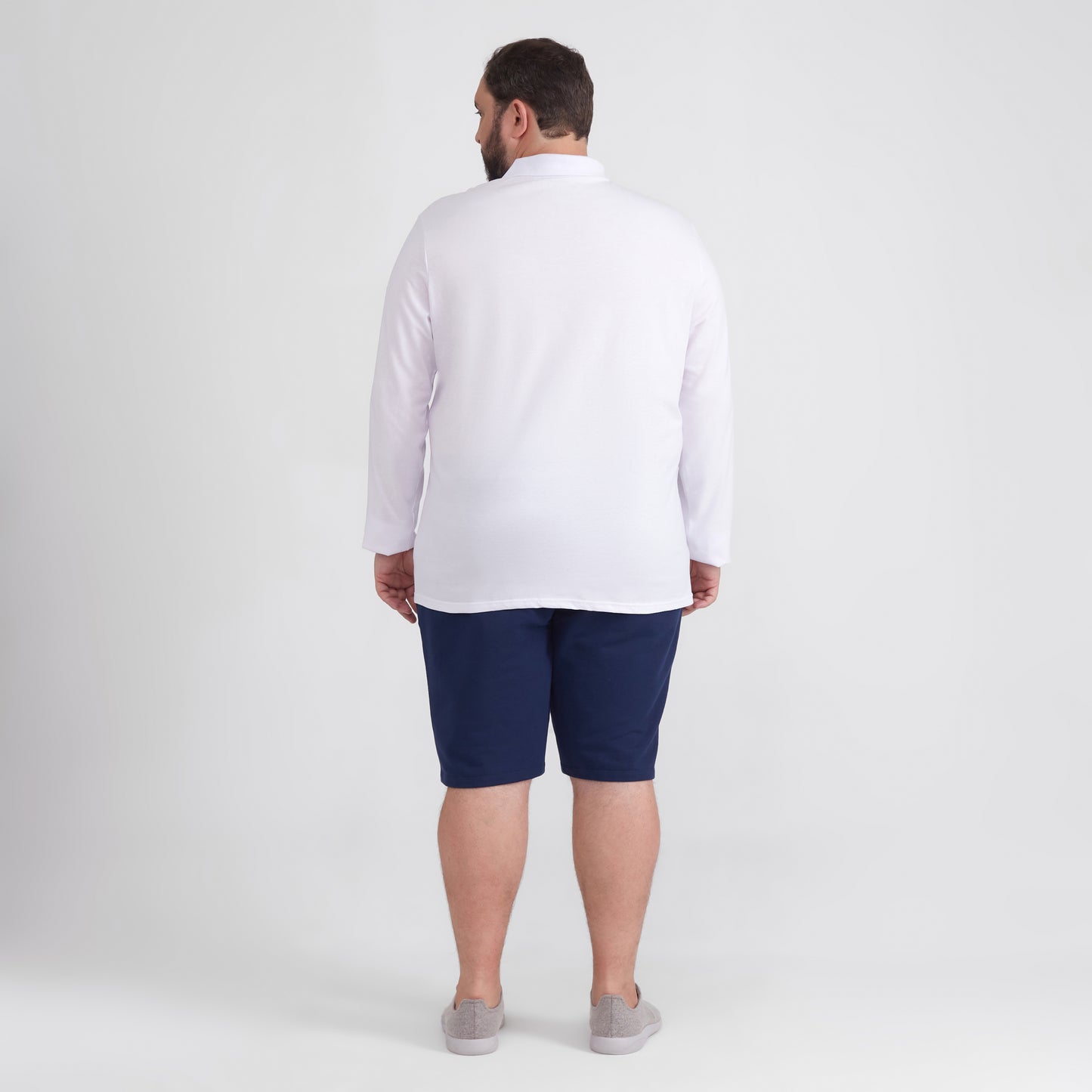Camisa Polo Ml Plus Masculina - Branco