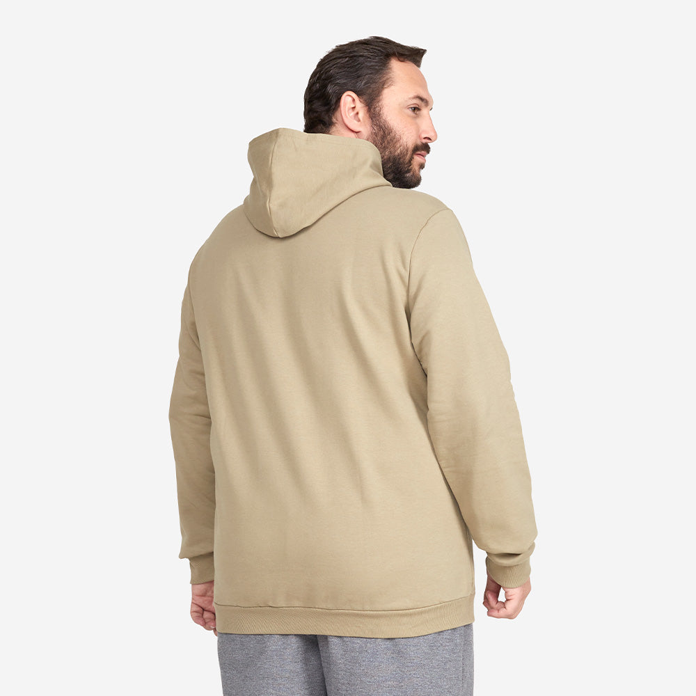 Blusão Moletom Flanelado Capuz Plus Masculino - Verde Salvia
