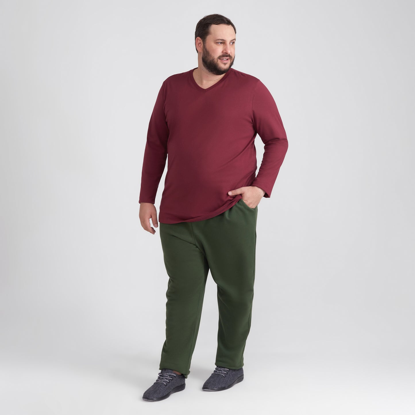 Jaqueta Moletom Flanelado Plus Masculina - Verde Selva