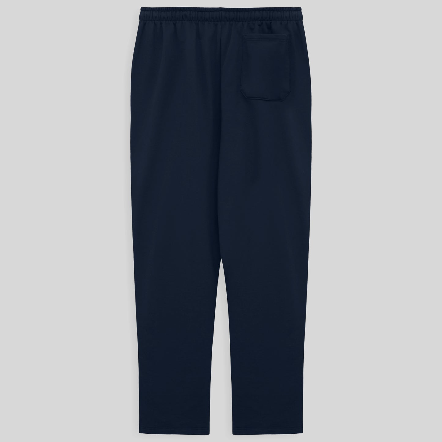 Calça Reta Moletom Flanelado Plus Masculina - Azul Marinho