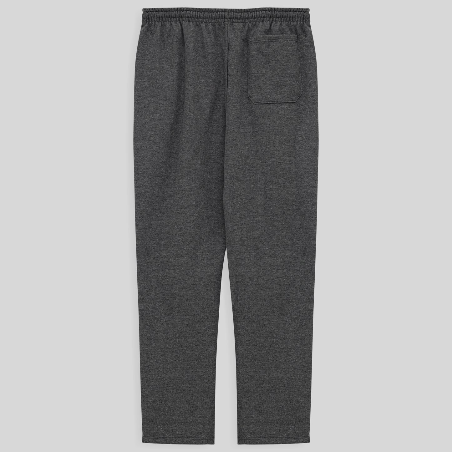 Calça Reta Moletom Flanelado Plus Masculina - Mescla Escuro