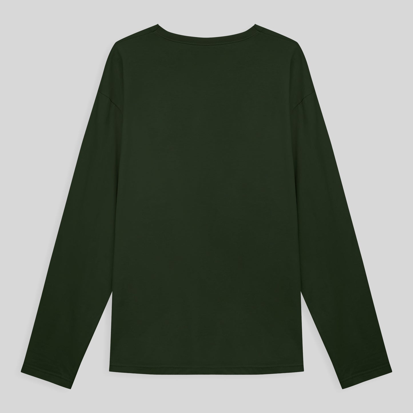 Camiseta Básica Manga Longa Masculina - Verde Selva