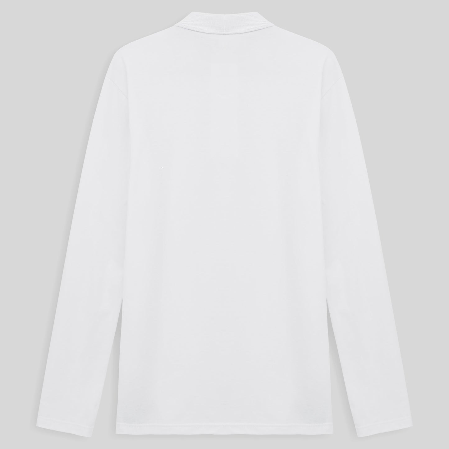 Camisa Polo Manga Longa Masculina - Branco