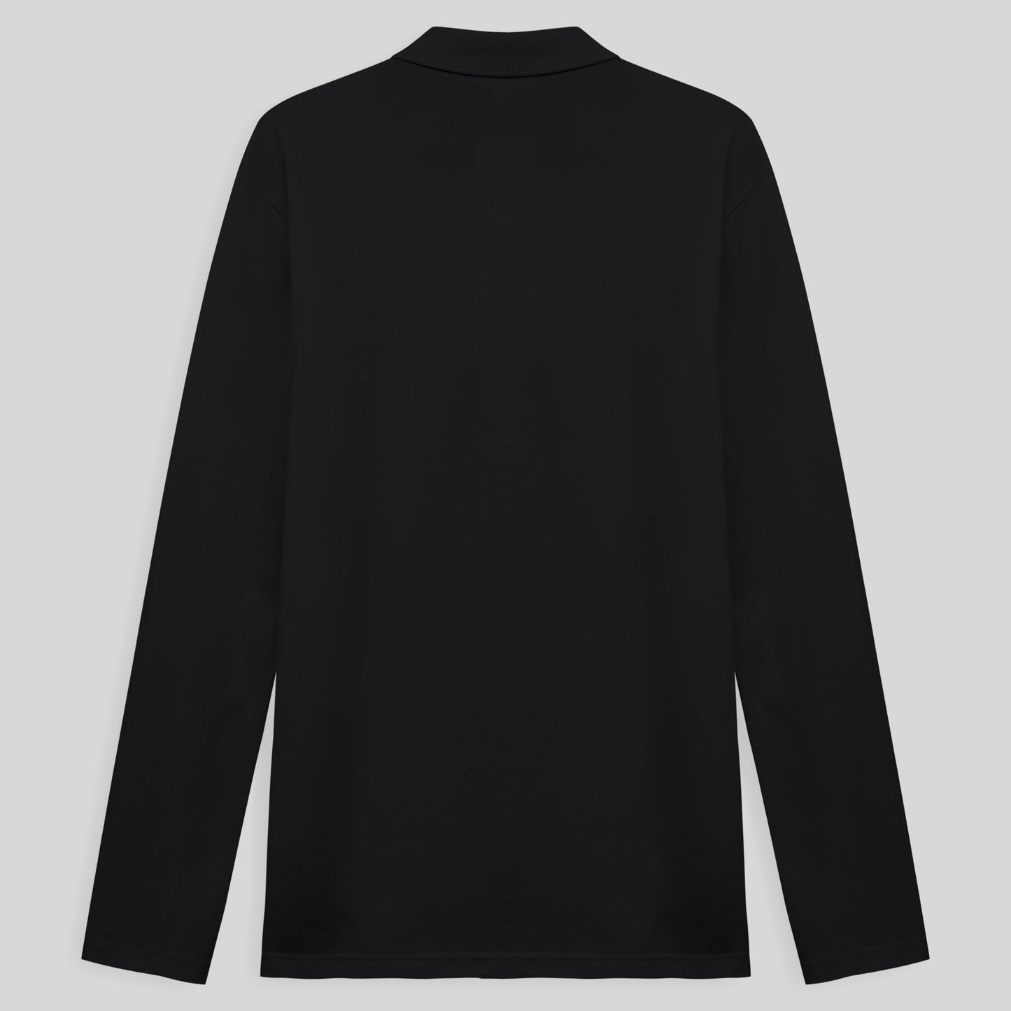 Camisa Polo Manga Longa Masculina - Preto