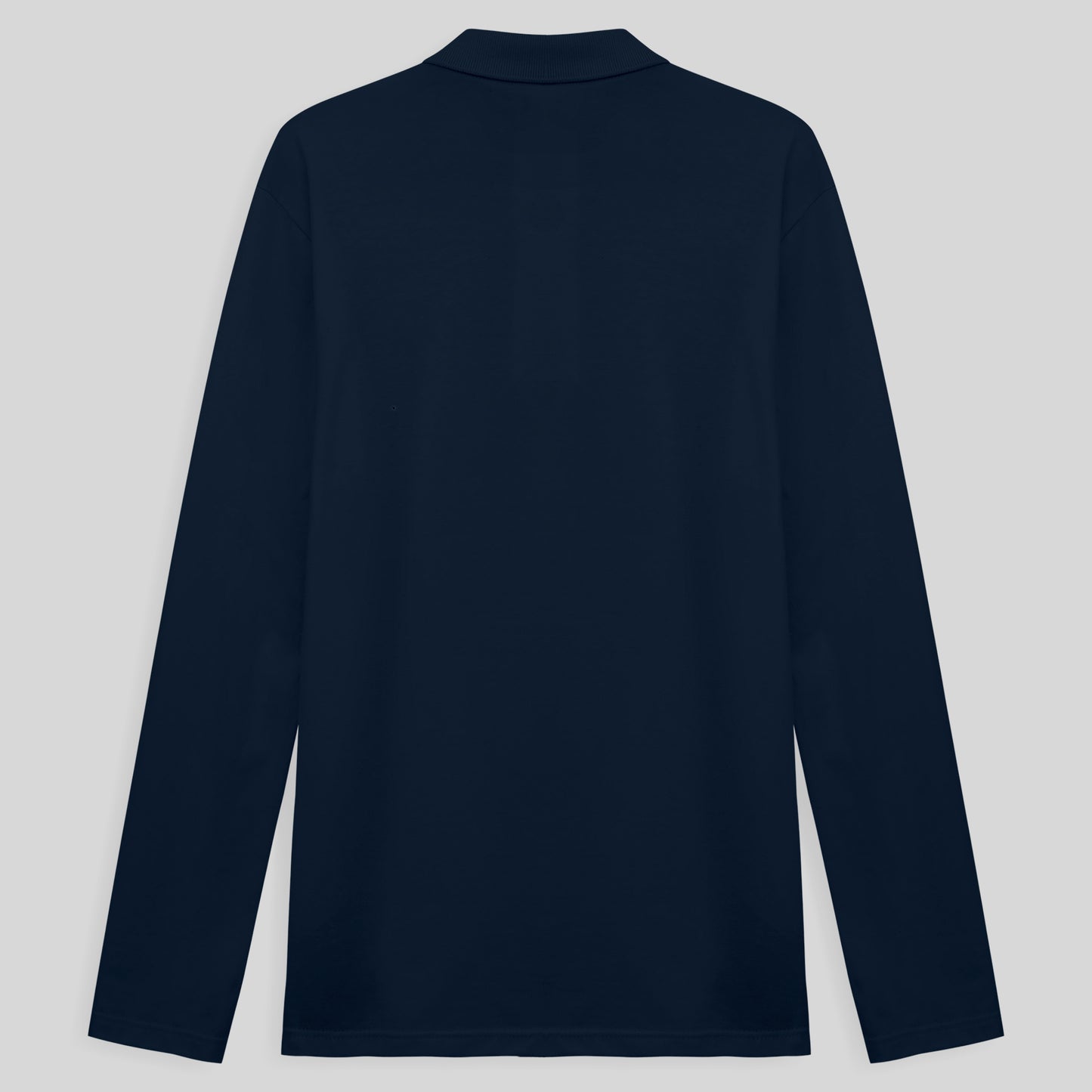 Camisa Polo Manga Longa Masculina - Azul Marinho