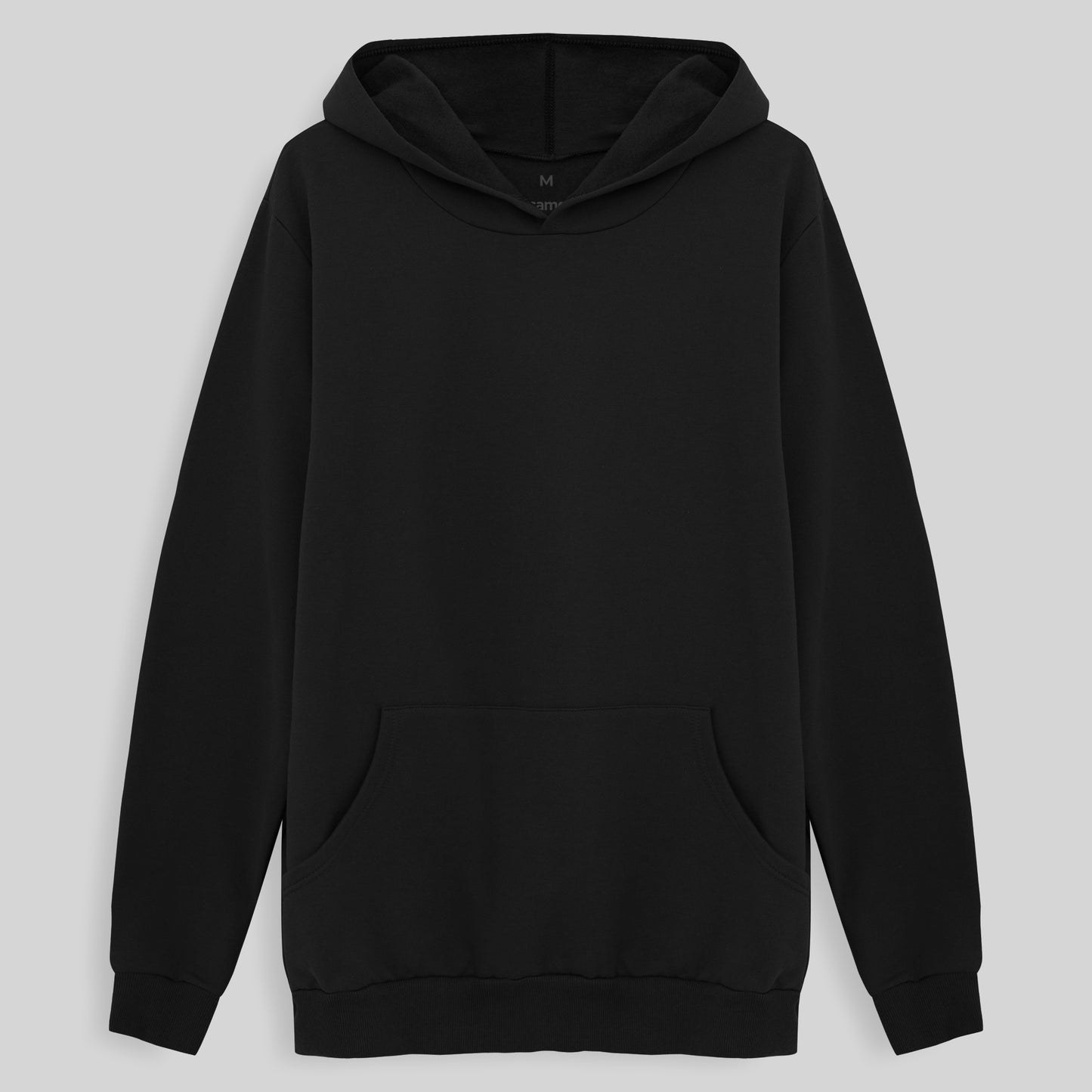 Blusão Moletom Flanelado Capuz Masculino - Preto