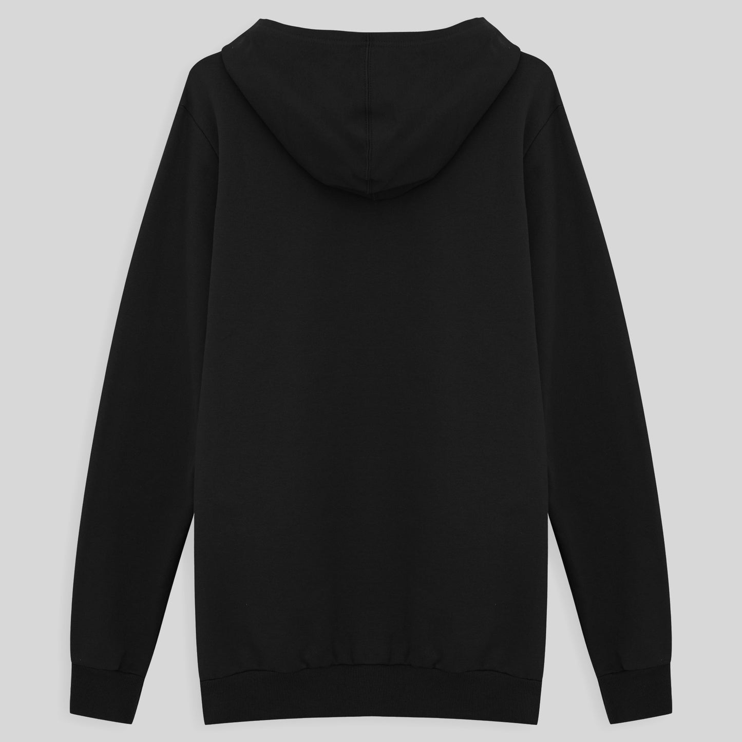 Blusão Moletom Flanelado Capuz Masculino - Preto