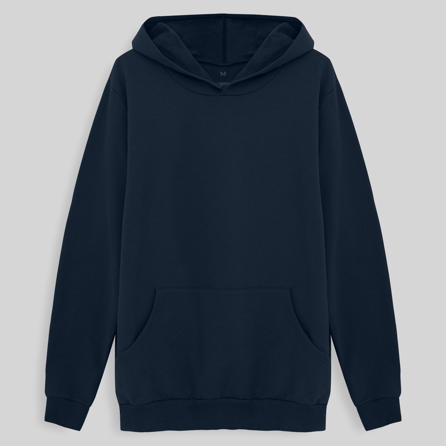 Blusão Moletom Flanelado Capuz Masculino - Azul Marinho