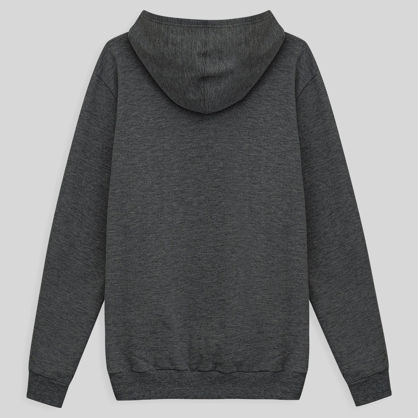 Blusão Moletom Flanelado Capuz Masculino - Mescla Escuro