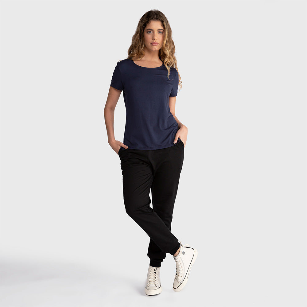 Tech T-Shirt Modal Gola C Feminina - Azul Marinho