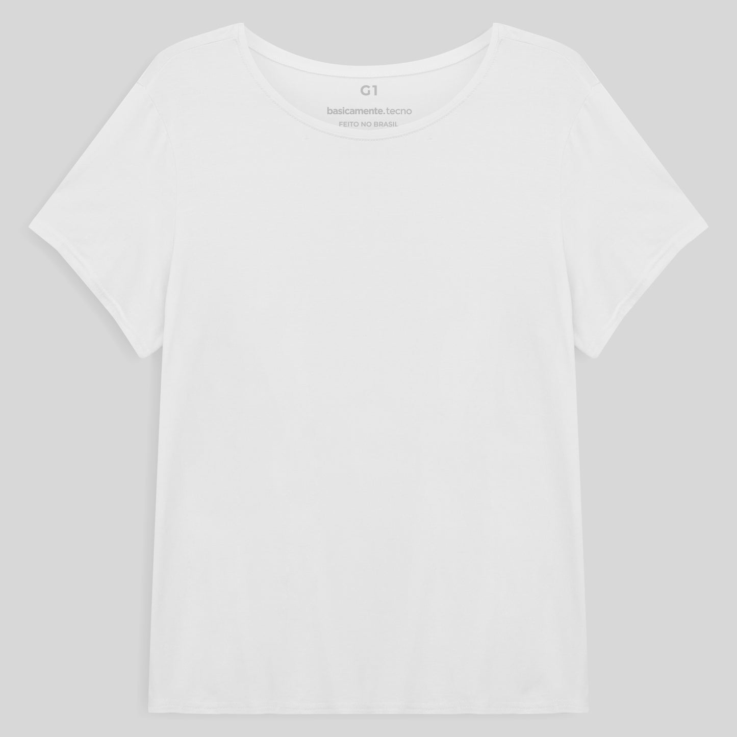 Tech T-Shirt Modal Plus Feminina - Branco