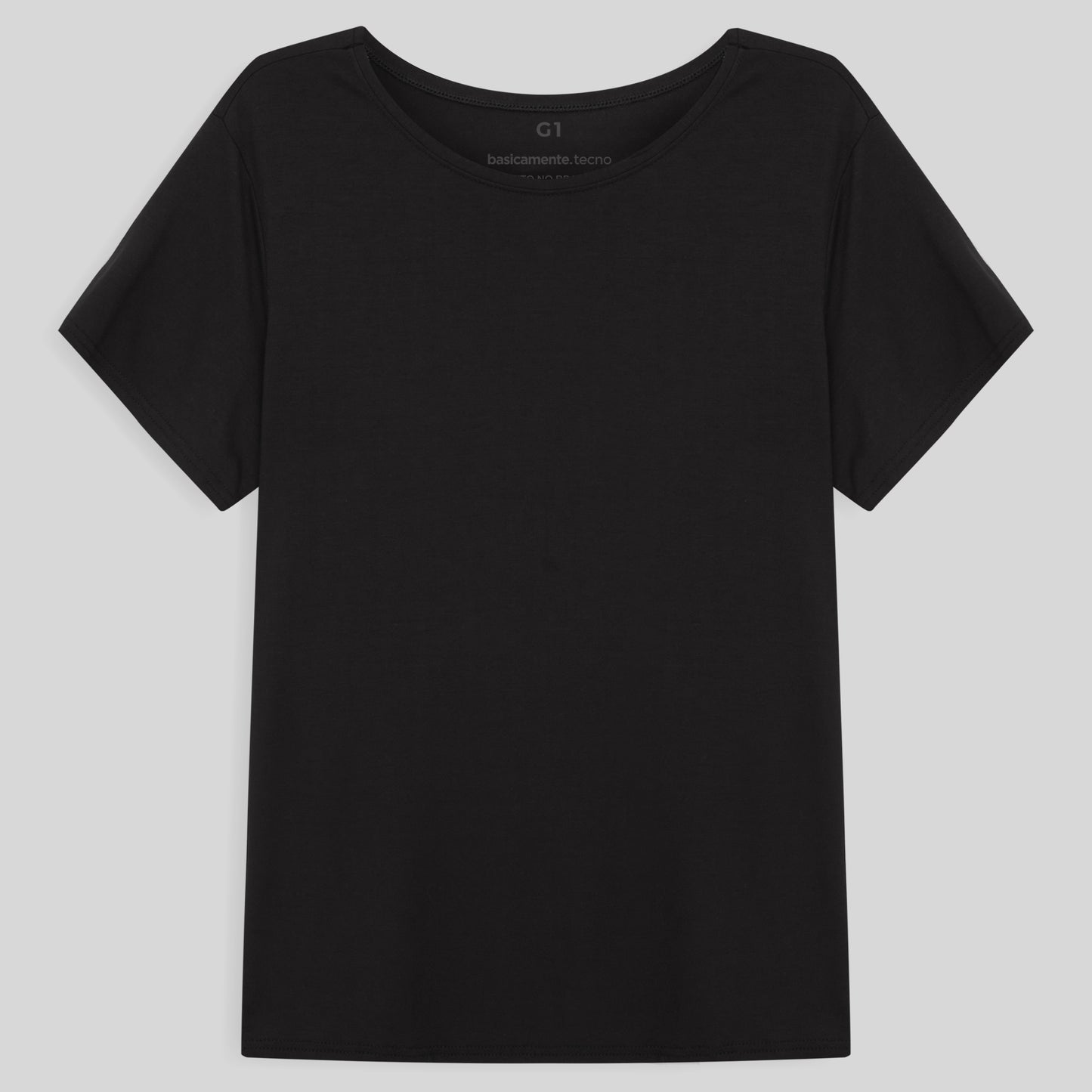 Tech T-Shirt Modal Plus Feminina - Preto