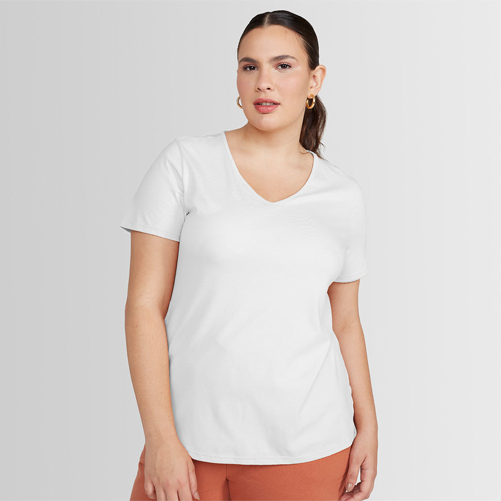 Tech T-Shirt Modal Gola V Plus Feminina - Preto