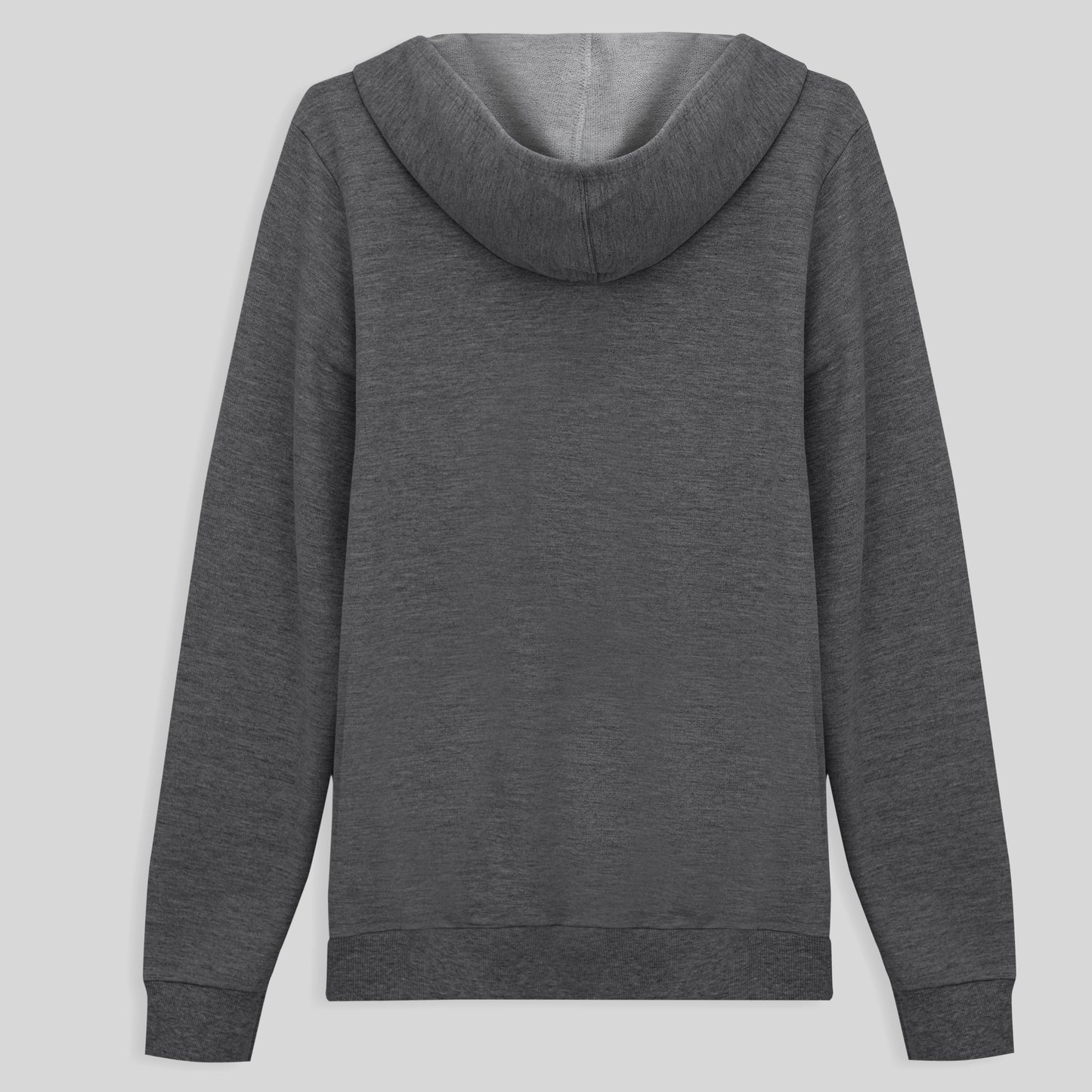 Jaqueta Capuz Plus Feminino - Mescla Escuro