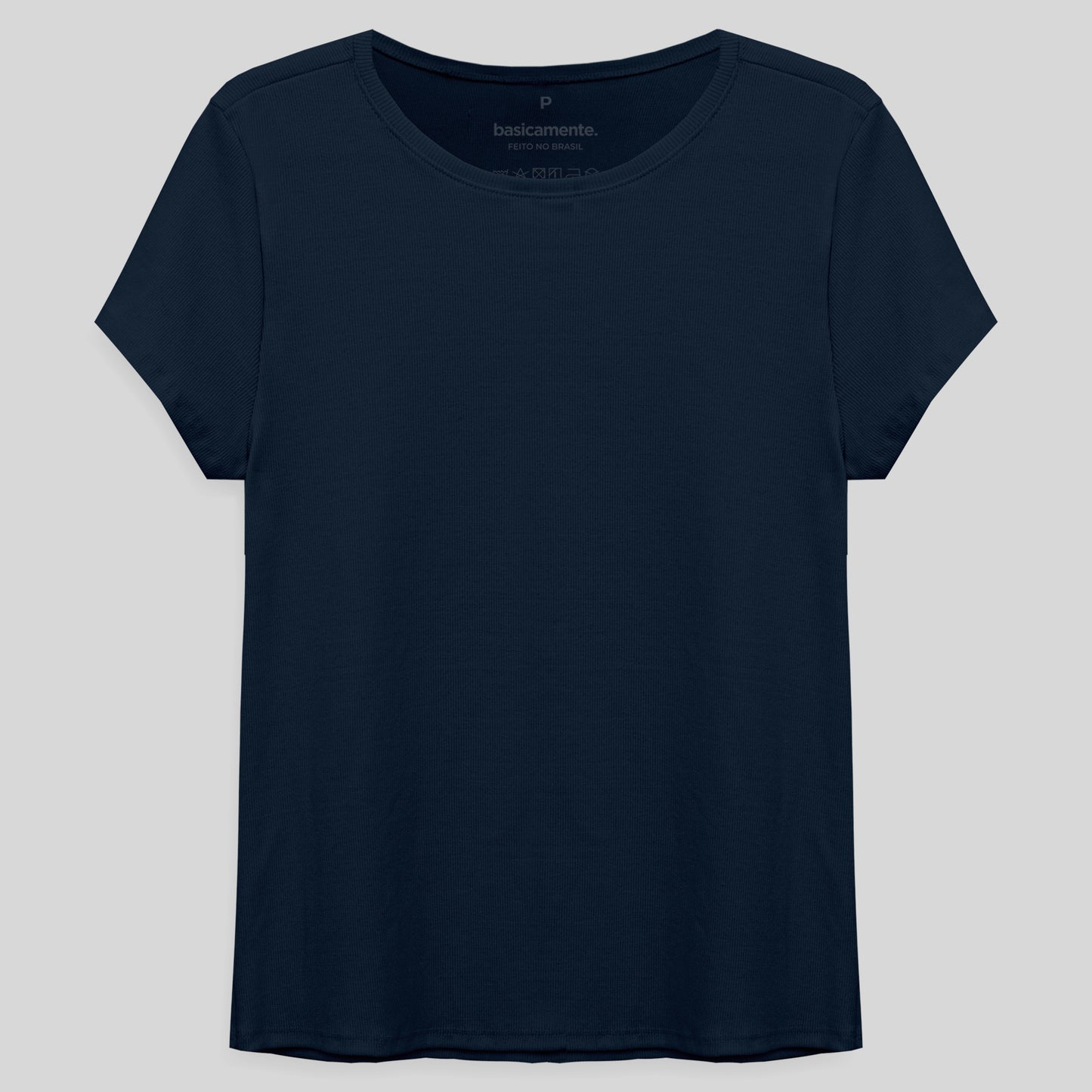 Camiseta Pijama Gola C Feminina - Azul Marinho