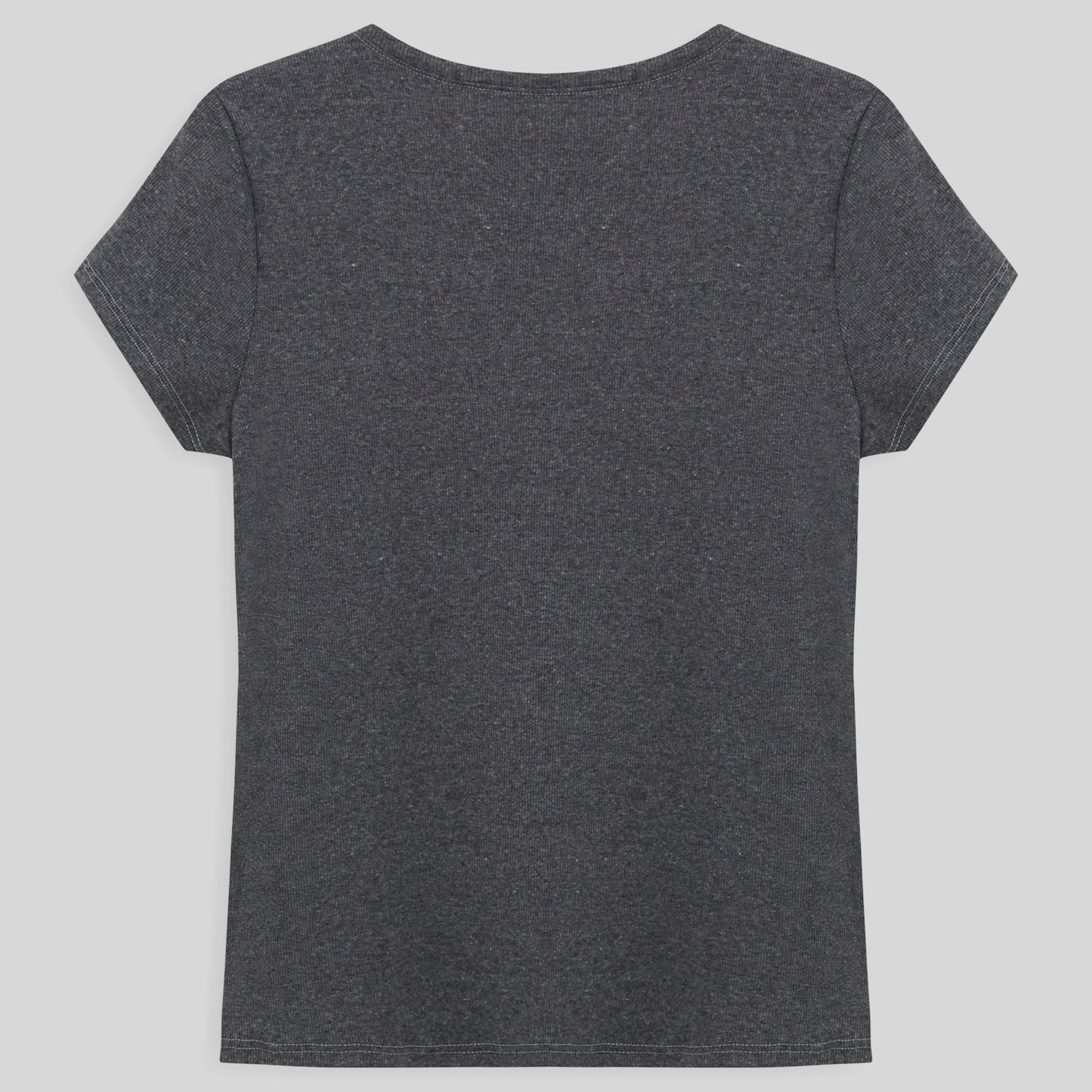 Camiseta Pijama Gola C Feminina - Mescla Escuro