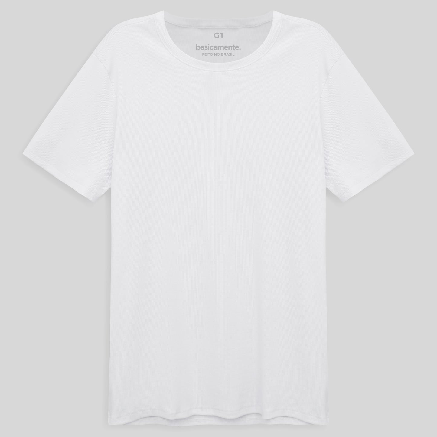 Camiseta Pijama Gola C Plus Masculina - Branco
