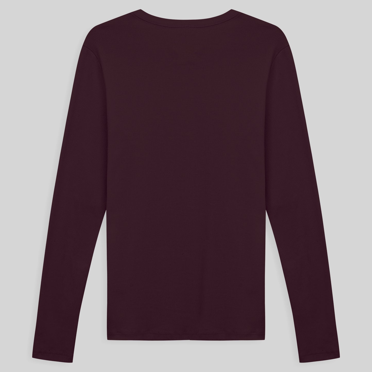 Camiseta Conforto Ml Gola C Masculina - Vermelho Vinho