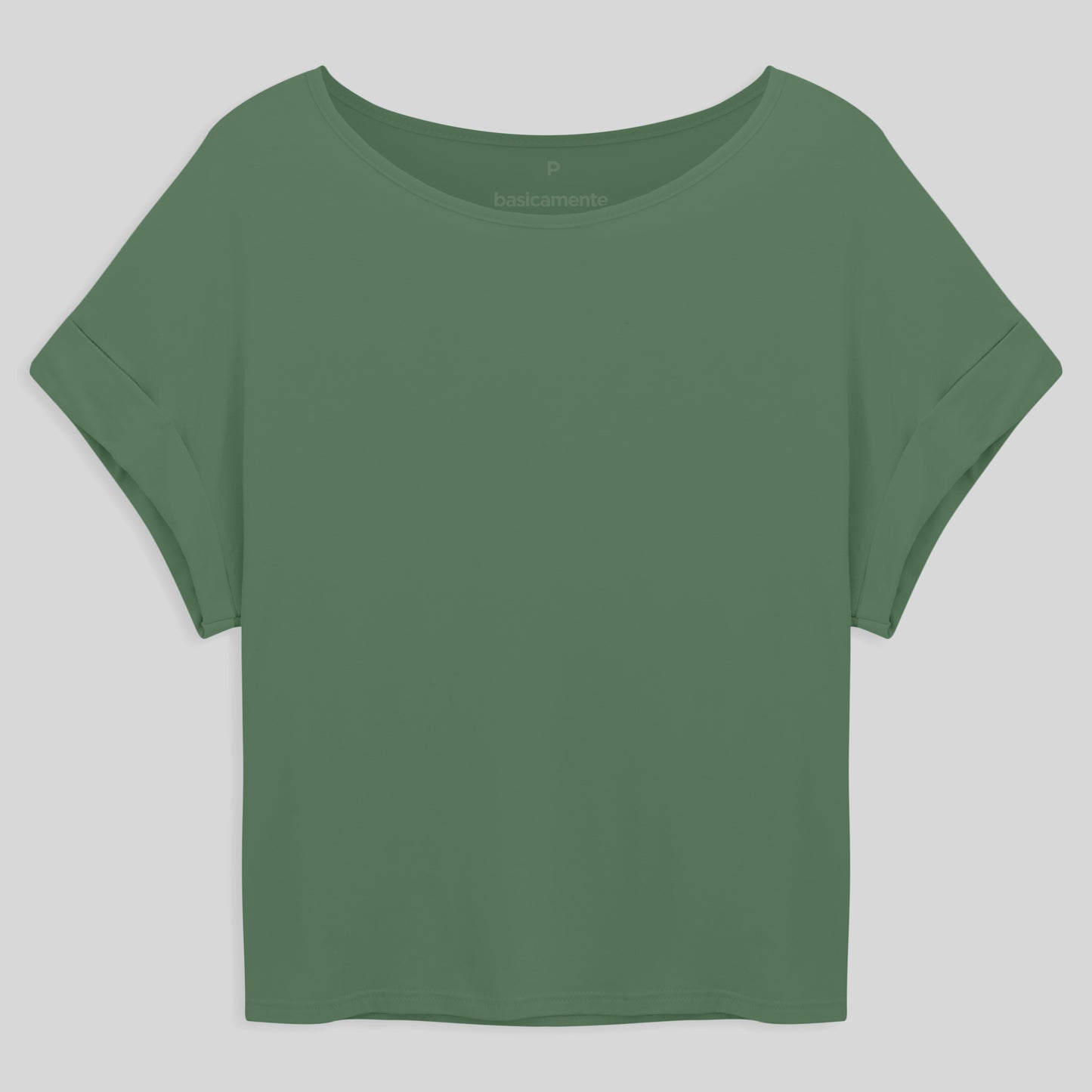 Blusa Manga Japonesa Feminina - Verde Oliva