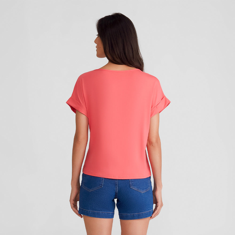 Blusa Manga Japonesa Feminina - Rosa Chiclete