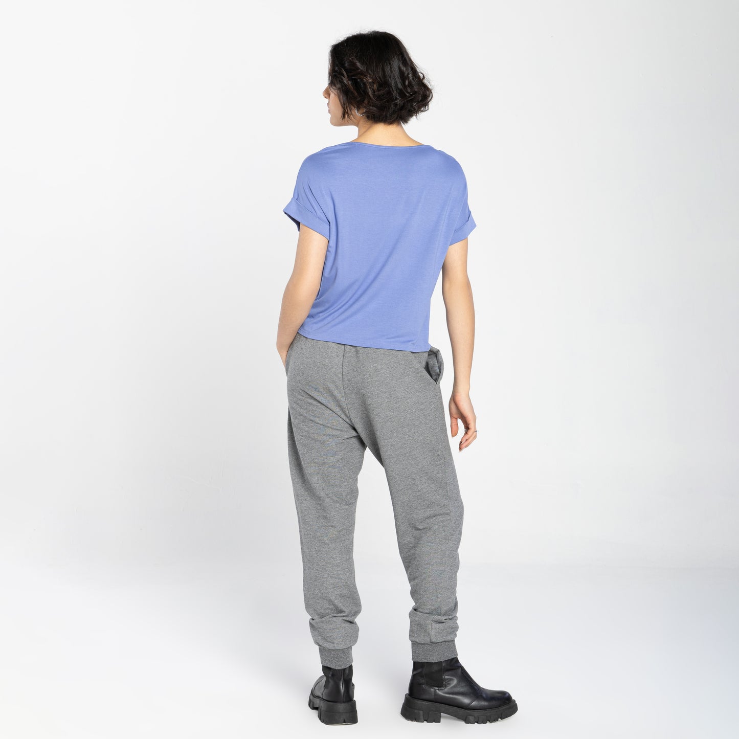 Blusa Manga Japonesa Feminina - Azul Topázio