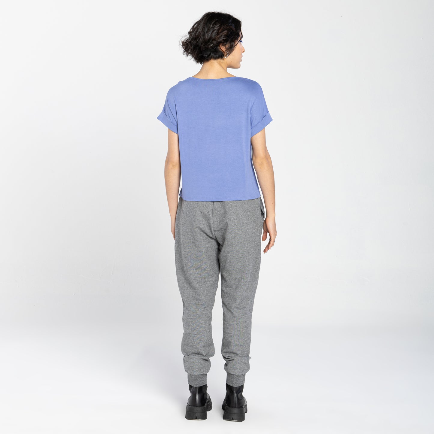 Blusa Manga Japonesa Feminina - Azul Topázio