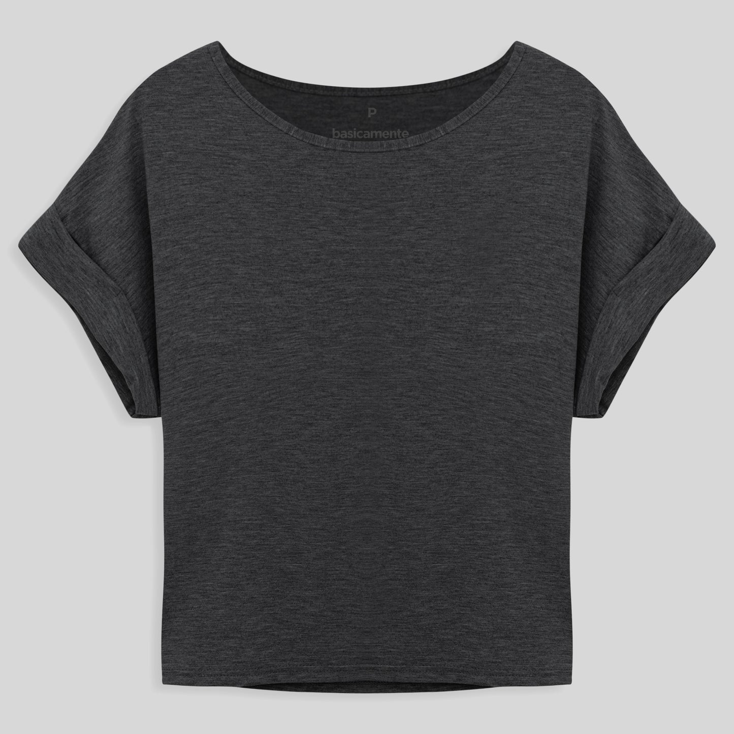 Blusa Manga Japonesa Feminina - Mescla Escuro
