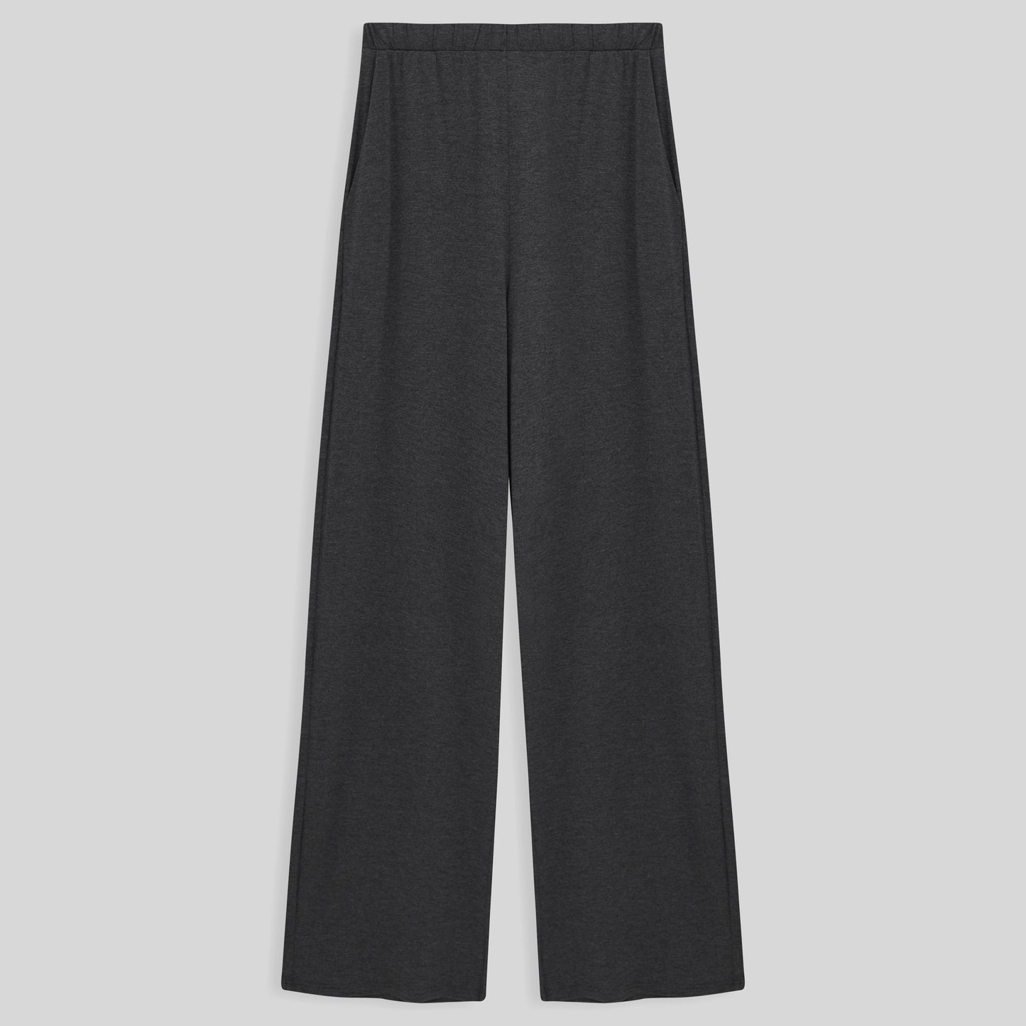 Calça Wide Viscose Feminina - Mescla Escuro