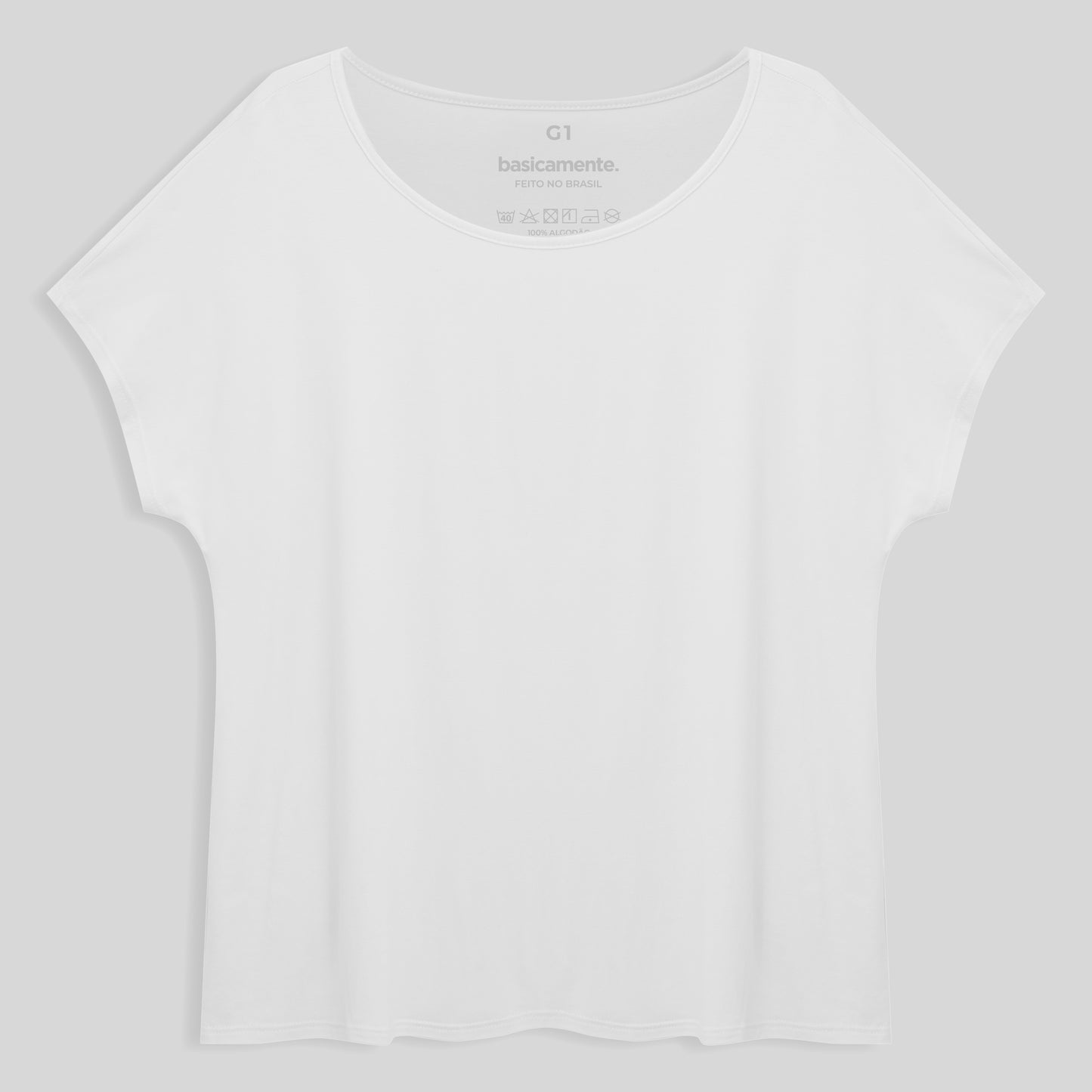 Blusa Ampla Plus Feminina - Branco