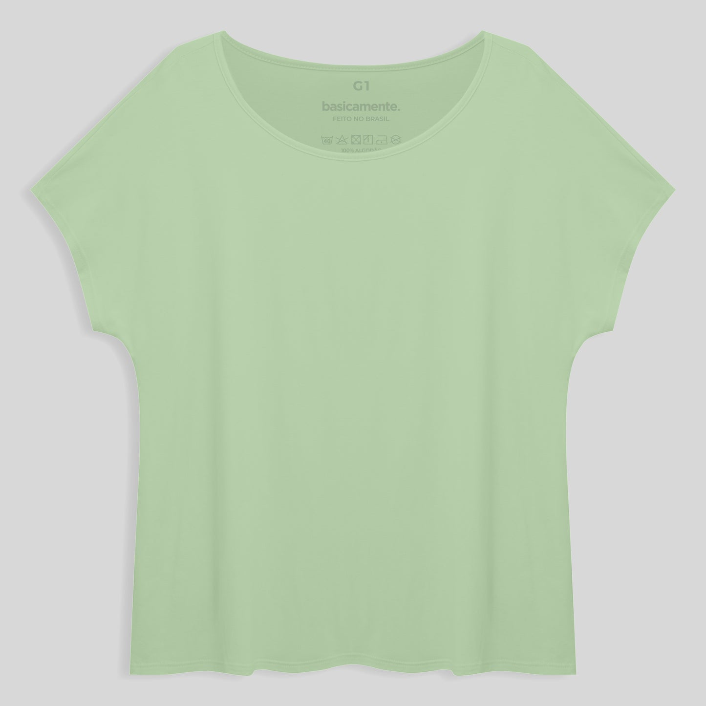 Blusa Ampla Plus Feminina - Verde Menta