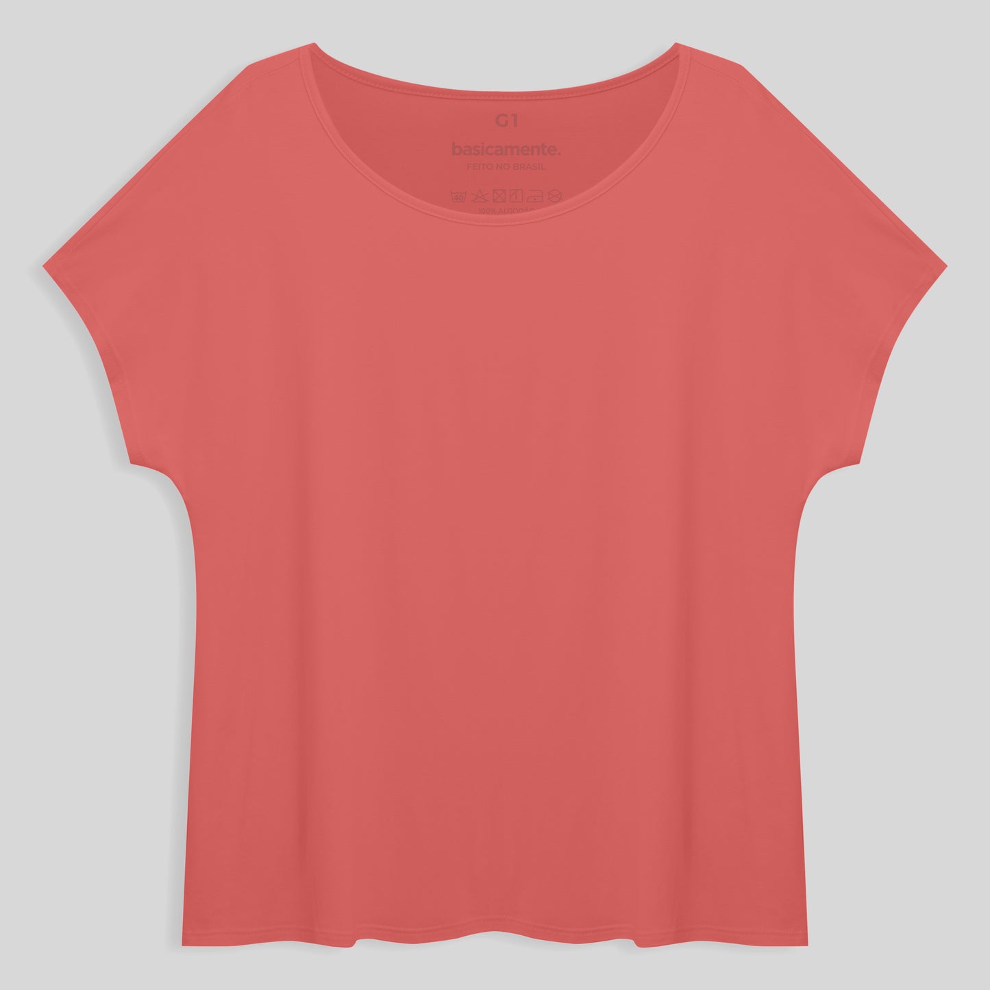 Blusa Ampla Plus Feminina - Rosa Chiclete