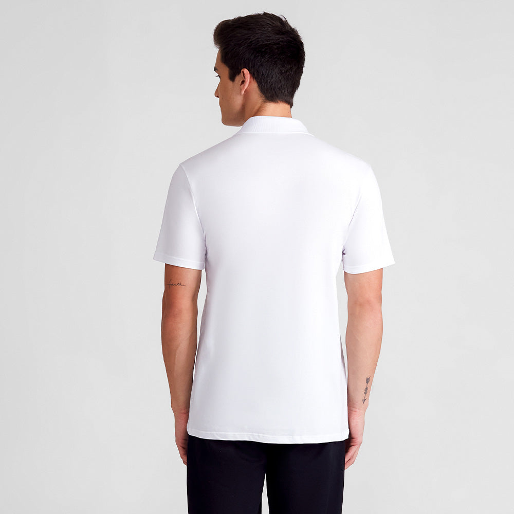 Camisa Polo Piquet Masculina - Branco