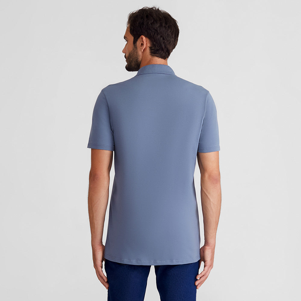 Camisa Polo Piquet Masculina - Azul Cobalto