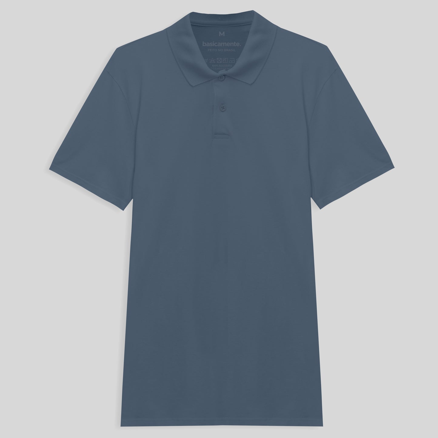 Camisa Polo Piquet Masculina - Azul Cobalto