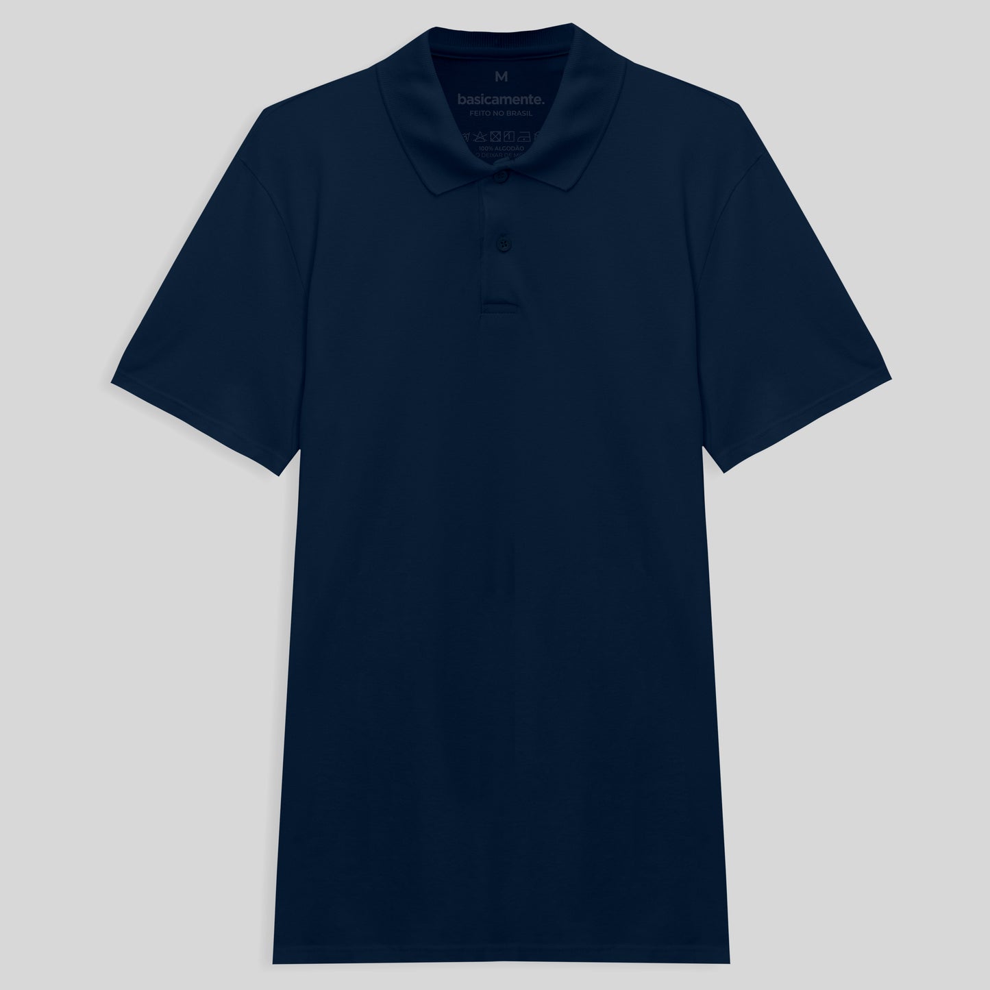 Camisa Polo Piquet Masculina - Azul Marinho