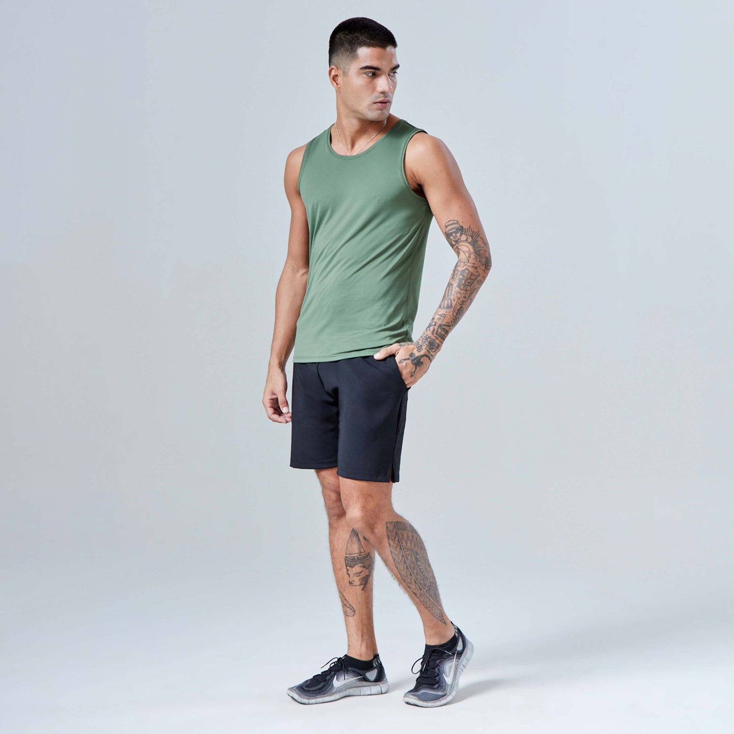 Regata Tech UV Masculina - Verde Figo