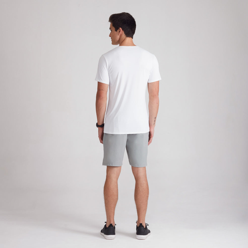 Bermuda Tech Masculina - Cinza Areia