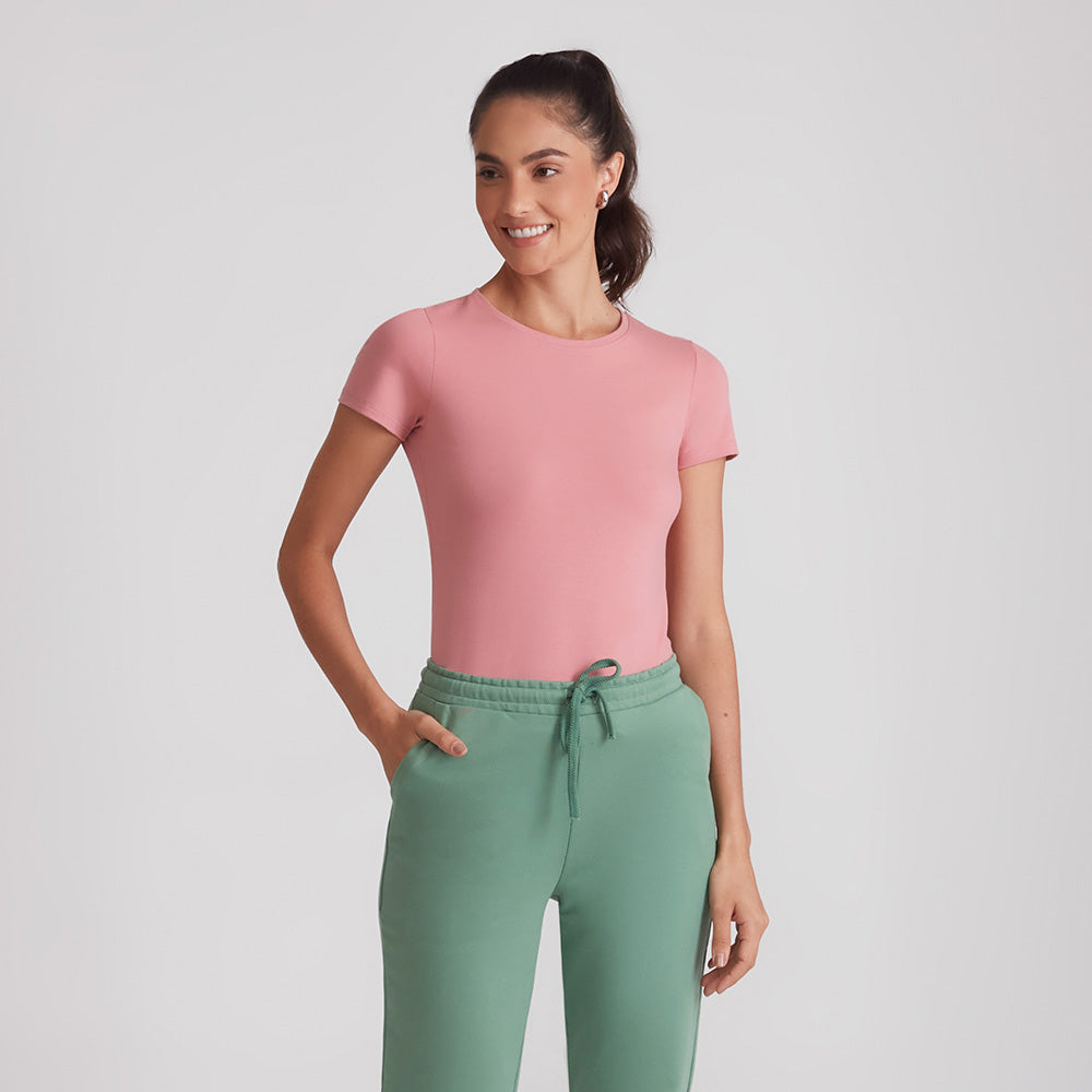 Camiseta Comfort Feminina - Rose