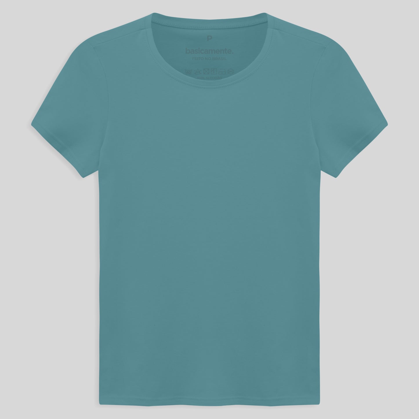 Camiseta Comfort Feminina - Azul Turquesa
