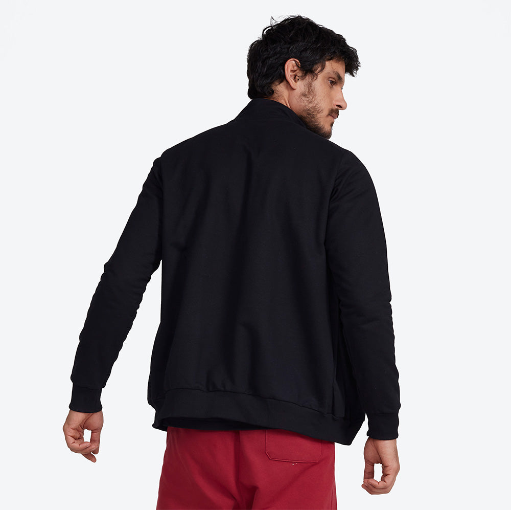Jaqueta Moletom Felpa Masculina - Preto