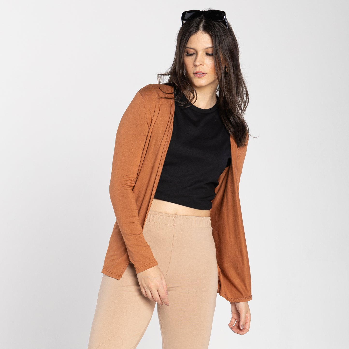 Cardigan Feminino - Marrom Canela
