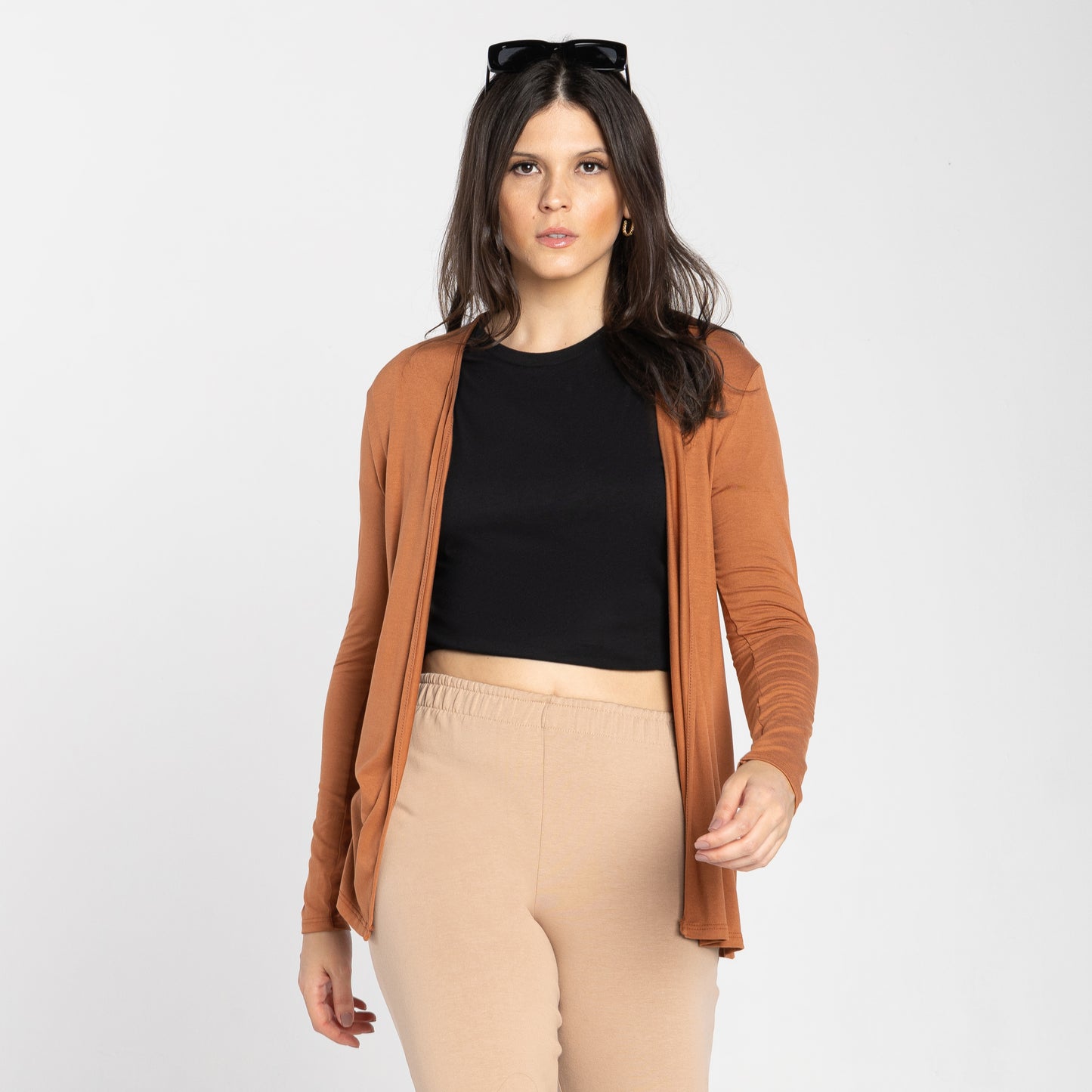 Cardigan Feminino - Marrom Canela
